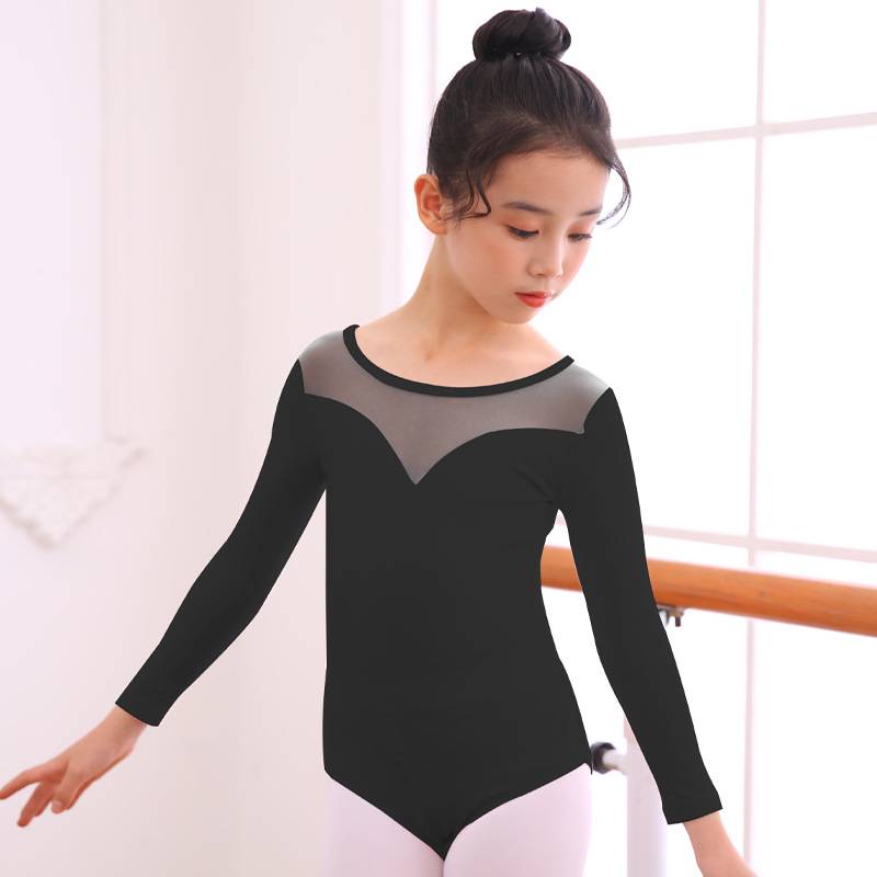 Black - long-sleeve semi-body clothing